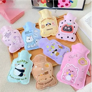 [randomstuff] Pouch Air Panas 150ml Motif Kartun Print Sablon Kompress Hot Water Little Pony Capybara Panda Kitten Compress Bag Anti Bocor Unik Berkualitas Kantong Air Panas Penghangat Badan Colorful Aesthetic 6