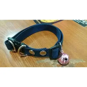Kalung collar anjing cempe lebar 2 cm plus lonceng bunyi