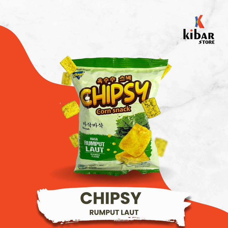 CHIPSY CORN SNACK BARBEKIU LADA HITAM DAN RUMPUT LAUT ISI 10 PCS PER PACK 6