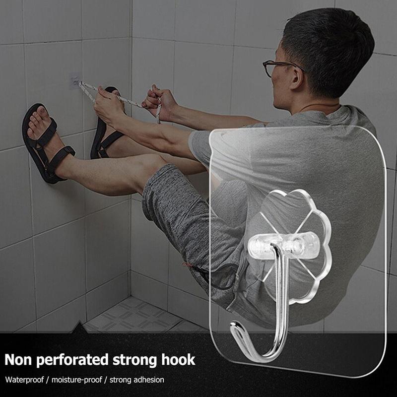 Product Introduction of Móc Dính Không Cần Đục Lỗ, 20 Cái, Chất Liệu Acrylic Trong Suốt, Thích Hợp Sử Dụng Tại Nhà 22