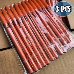 3 PCS - Pensil Alis Orange Warna Coklat & Hitam - Eyebrow, Pencil