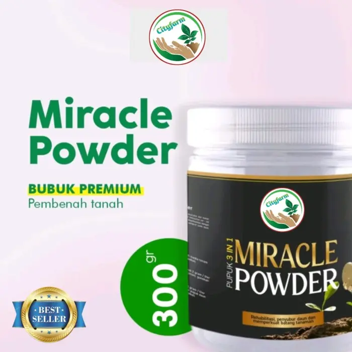 Pupuk Miracle Powder 3 In 1 Pembenah Media Tanam Dan Penyubur