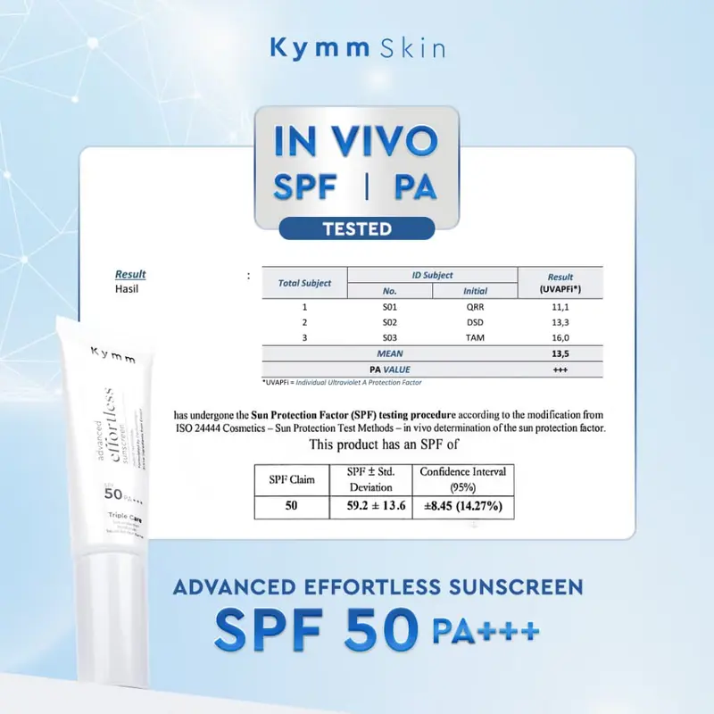 KYMM SKIN Advanced Effortless Sunscreen SPF 50 PA+++ | Hybrid Glass Skin Glow Finish for Normal to Dry Skin 7