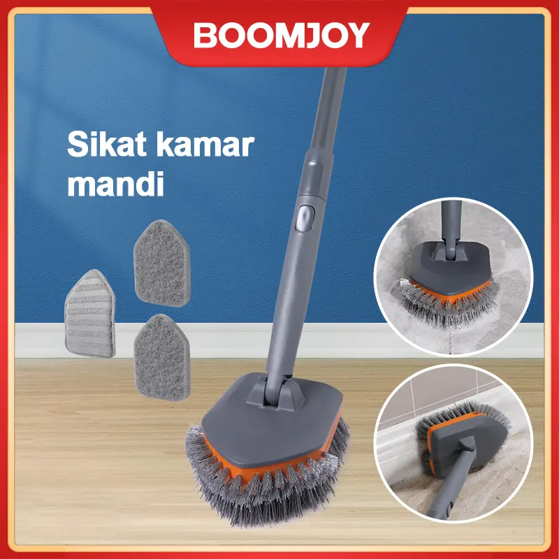 BOOMJOY Hadiah ramadan Penyikat Multifungsi dengan pegangan panjang  Untuk membersihkan bak mandi, shower, dan cermin 1