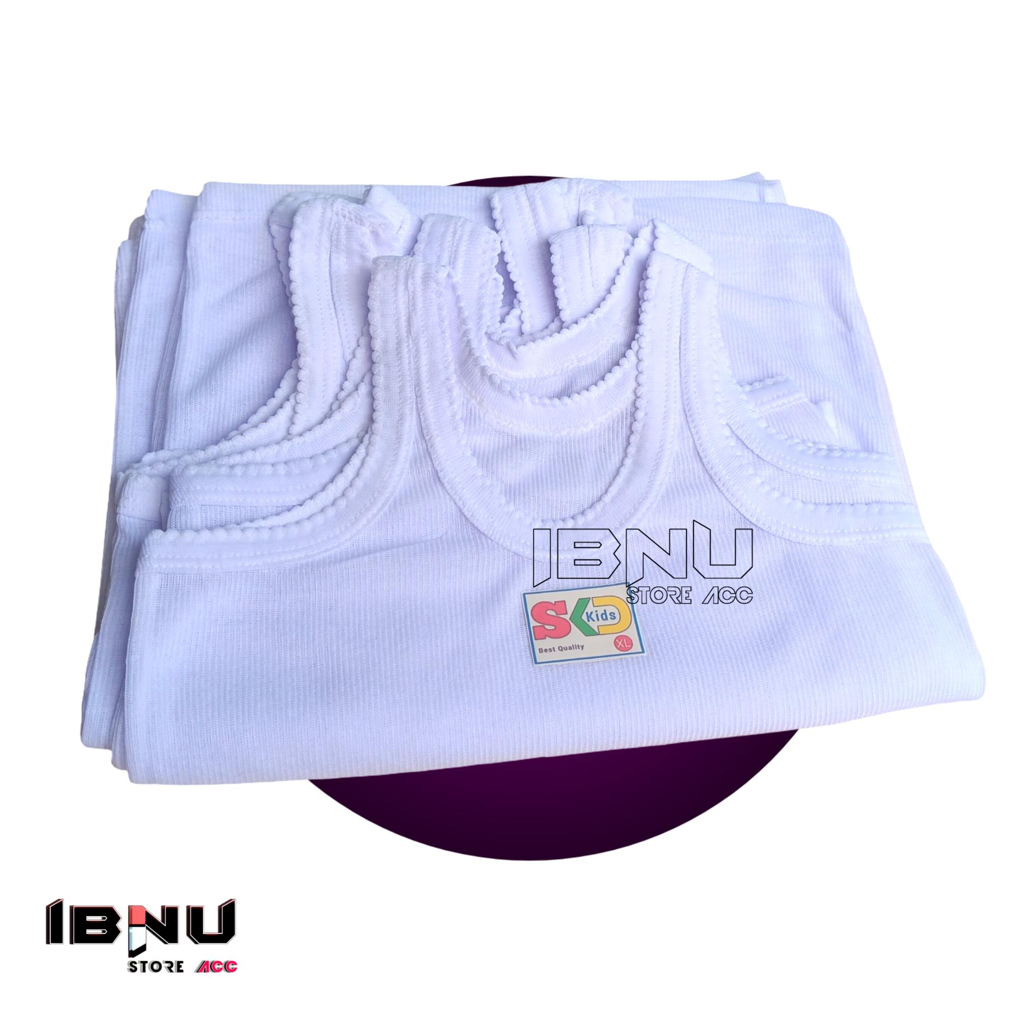 6pcs Kaos Kutang Dalaman Anak Umur 1-13 Tahun Putih Polos untuk Keseharian Fashion Cantik Bahan Nyaman Singlet Bayi 6pcs Kaos Kutang Dalaman Anak Umur 1-13 Tahun Putih Polos untuk Keseharian Fashion Cantik Bahan Nyaman Singlet Bayi