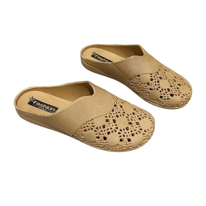 Sendal Slop wanita Sandal  tutup Depan Cewek Sandal Santai Jalan Hitam Karet Shoes Sendal