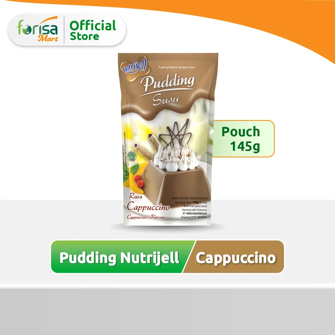 Pudding Nutrijell Susu Rasa Capuccino 145gr