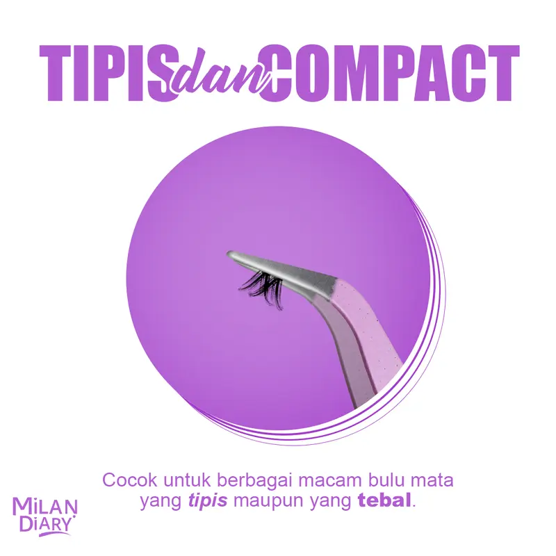 Pinset / Tweezer Melengkung Milan Story | Pinset Bulumata | Eyelash (Warna Acak) 4