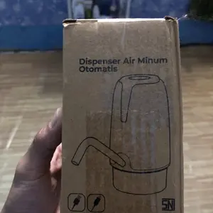 Pompa Galon Elektrik otomatis JAVOTEC Automatic Water Dispenser  Air Stenless, charger ( Kabel Usb-TypeC (Listrik)) Mesin Stainless