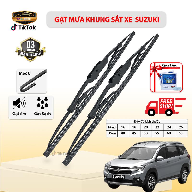 Gạt mưa ô tô Suzuki XL7, Ertiga, Swift, Celerio, Alto, Grand Vitara, Carry , Wagon R gạt kính nước mưa khung xương sắt xe oto 4,5,7 chỗ xe tải, thanh gạt nước mưa gạt nước kính ô tô, cây gạt nước kinh xe oto Phụ Tùng