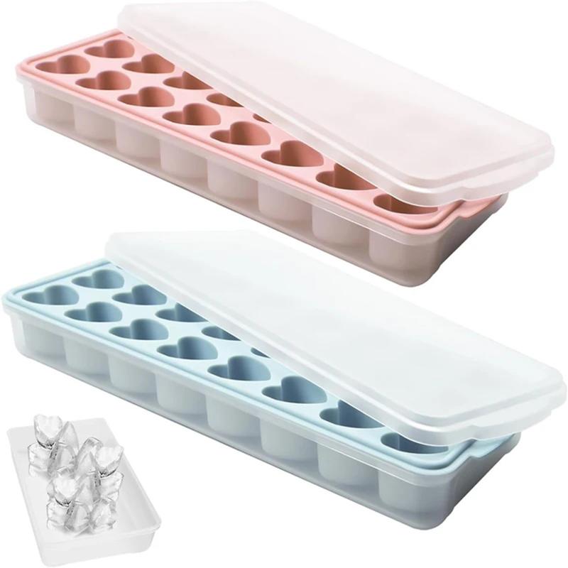 Product Introduction of 24Grid Heart Shape Silicone Reusable Large Heart Shape Ice Ball Maker Cocktail Ice Cube Tray Mold DIY Bar Wine Ice Cube Maker Kitchen Utensils Bpa Shaped 20
