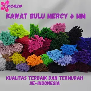 KAWAT BULU MERCY 6MM /PIPE CLEANER 100PCS/SET KAWAT BULU MERCY WARNA CAMPURAN/PIPE CLEANER