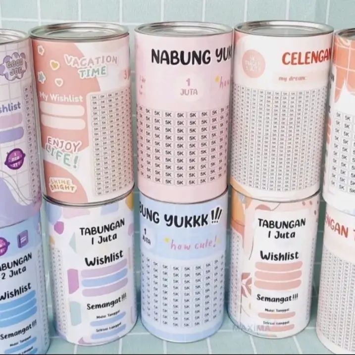 Celengan Target Permanen dan Buka Tutup 0