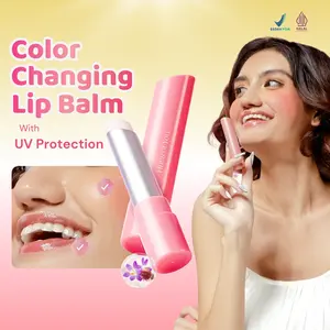 JIERA Hues of You Color Changing Lip Balm Magic Lip and Cheek, Untuk Perawatan Lip Skin Barrier, Melembabkan Bibir, Eksfoliasi, dan Membantu Mencerahkan Bibir