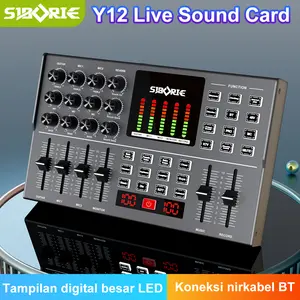 Siborie【Free OTG】Y12 soundcard +OTG-IPhone/Type C Kabel Konversi 100% asli dan asli