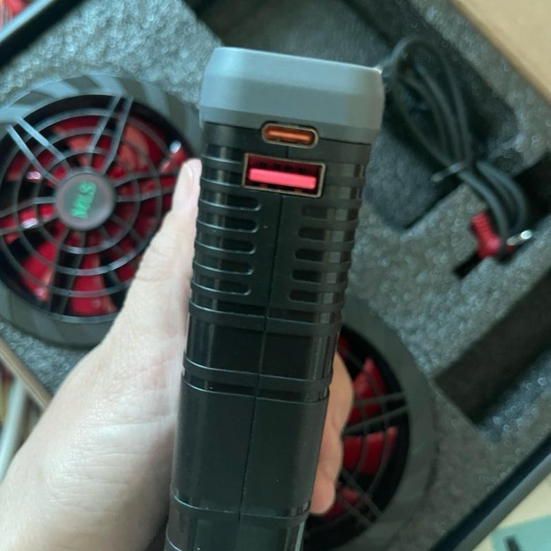 [MLS] Bô Phụ Kiện Áo Điều Hòa Nhật Bản Chính Hãng [PIN + QUẠT + DÂY KN], Pin 94.000mAh - Quạt 24V (9 cánh), Dùng 12-18 Tiếng - Bảo Hành 12 Tháng 6