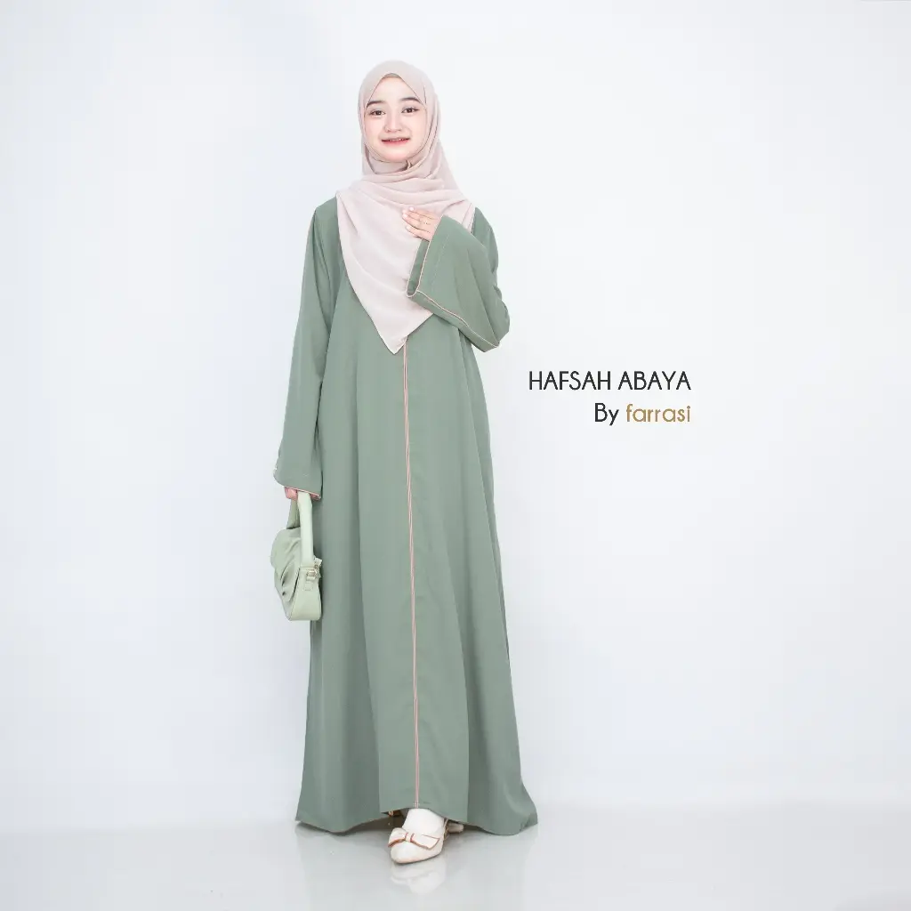 Farrasi Abaya Hafsah / Abaya Turkey Gamis Muslim Wanita Basic Turki