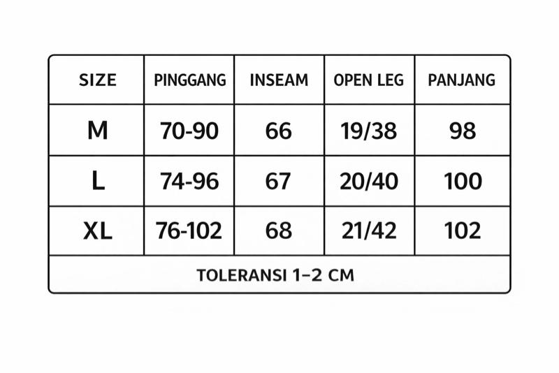 CELANA BAGGY REFLEKTIF PARASUT MODEL LEOPARD