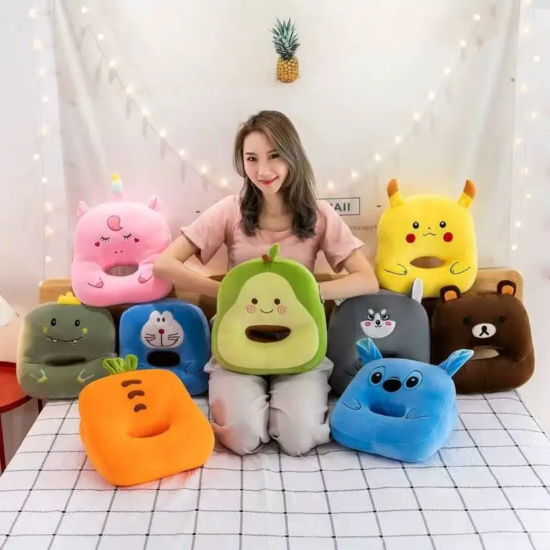 Neck Nap Pillow Cartoon Plush Toy Pillow Portable Travel Noon Pillow Office Cushion Arm Rest Pillow