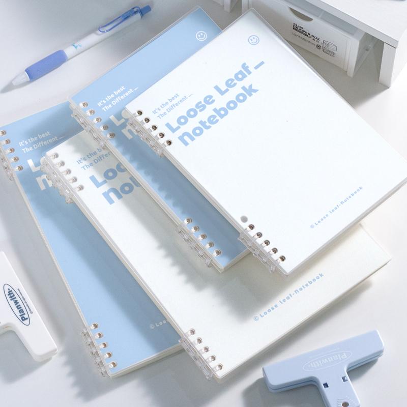  M.Y-Sổ còng thay được giấy pastel B5-120 trang kẻ ngang Trơn làm sổ planner sổ ghi chép học sinh 