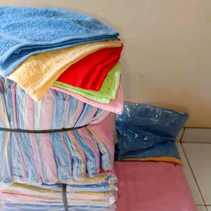 COD - 12 Pcs  saputangan handuk tebal ukuran 30*30