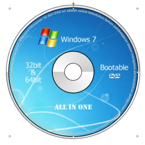 CD DVD w1n 7 bootable install ulang perbaikan laptop