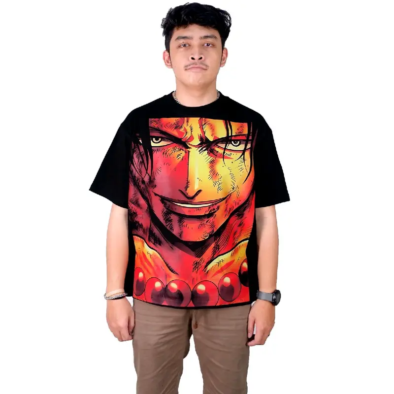 KAOS ONE PIECE ACE BOA HANCOCK OVERSIZE ANIME MANGA KARTUN cotton combed luffy Cowok 1