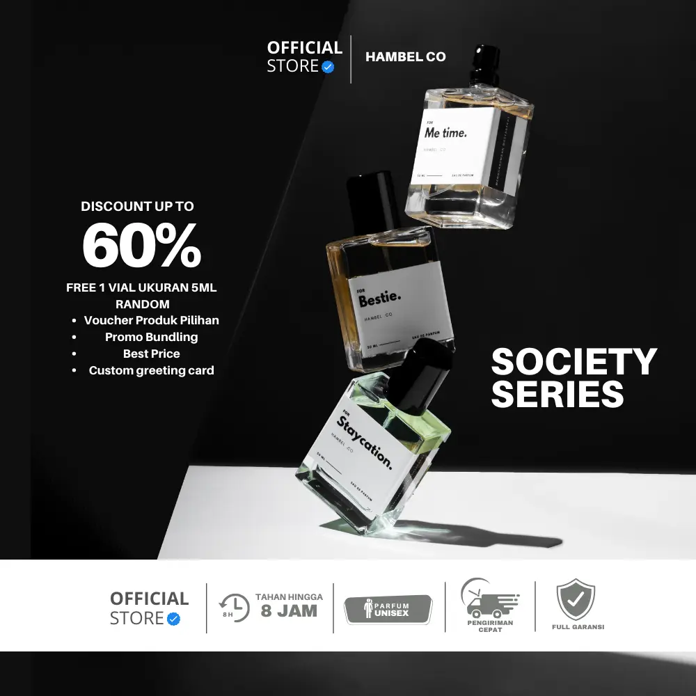 Hambel Parfum  - SOCIETY SERIES( NEW RELEASE) | Parfum Uniseks Perfume