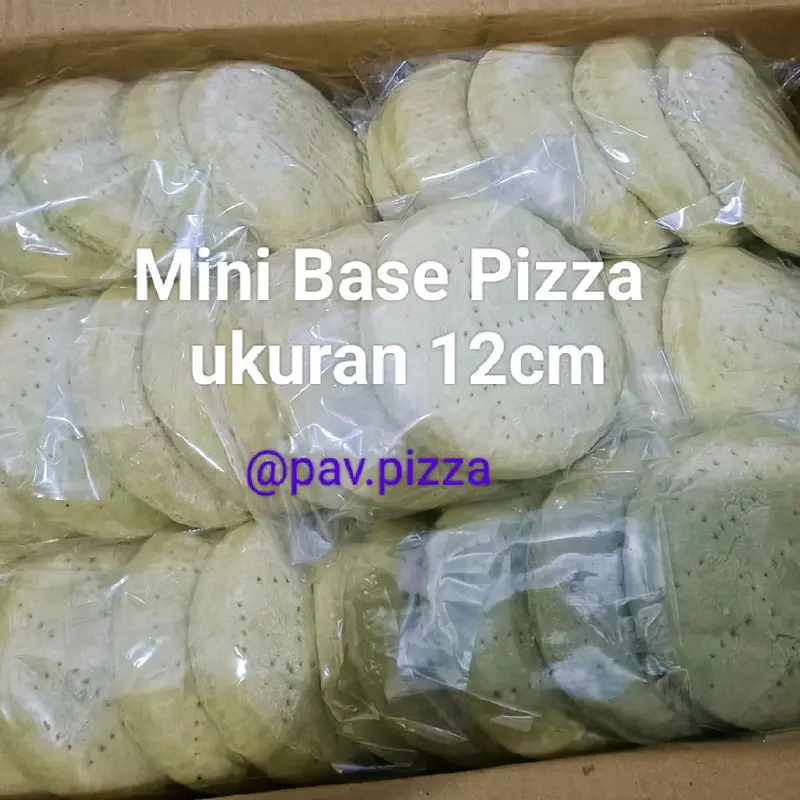 PAV base D.12 dough baby pizza mini bite pizza fresh homemade halal sehat nikmat sncak time anak 3