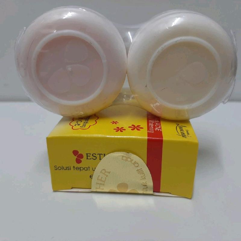 Paket Sabun Esther Anti Acne & Cream Whitening S & M untuk Perawatan Wajah - Mencerahkan, Berjerawat 1