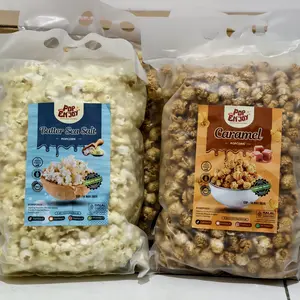 PopENjoy - [Baru] POPCORN CARAMEL 500gr | Makanan Manis Crispy Camilan Popkron Snack Jagung Cemilan Food Instan Bumbu kriuk  Jajanan  Kering