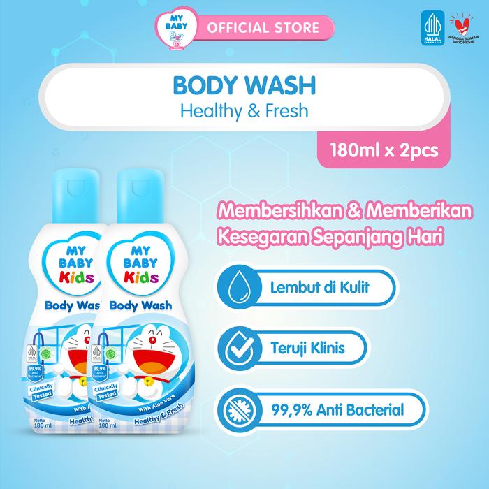 Gambar MY BABY Kids Body Wash Doraemon 180 ml (2 pcs) - Sabun Mandi Cair Anak Wangi dan Lembut dari TempoStore Kota Administrasi Jakarta Timur Tokopedia