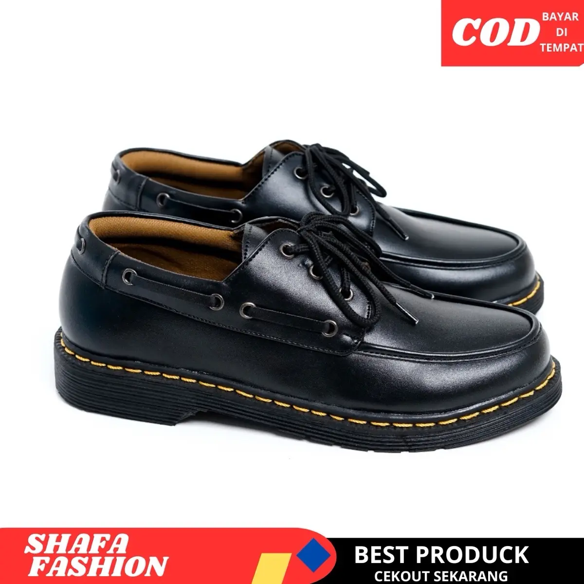Sepatu Docmart Comboys Pantofel Pria New Slip On Hitam Casual Formal New Pesta Kantor Cowok Cewek Slip on Murah Kekinian 01 Shoes