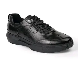 Bombelli - Sepatu Formal Casual Kulit Pria Hitam - Bradley Black