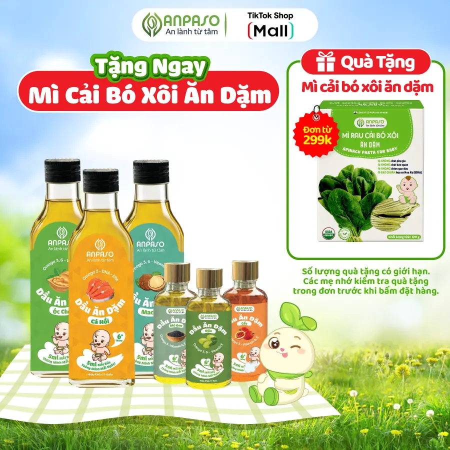 Dầu Ăn Anpaso - Dầu Thực Vật Đa Dạng Dưỡng Chất 50ml-100ml