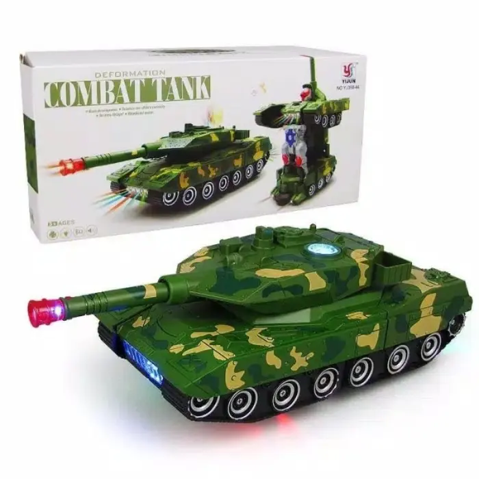 MAINAN MOBIL army mainan mobil ROBOT COMBAT WAR TANK DEFORMATION robot MILITARY BIG Toy