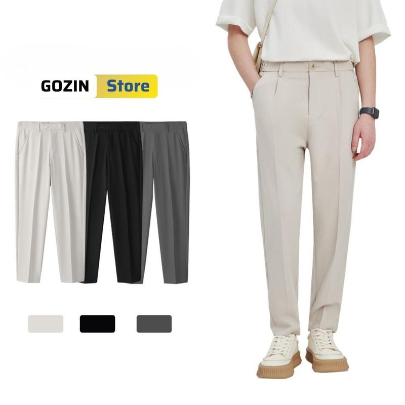 Quần Tây Nam GOZIN STORE Nam công sở đứng form trẻ trung Dáng Ôm Chuẩn Không Nhăn Chính hãng  Menswear Pants