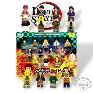 1 SET ROBOMAN DEMON SLAYER 12PCS || MAINAN BALOK SUSUN DEMON SLAYER 12PCS || 1 SET LENGKAP ROBOMAN DEMON BOX