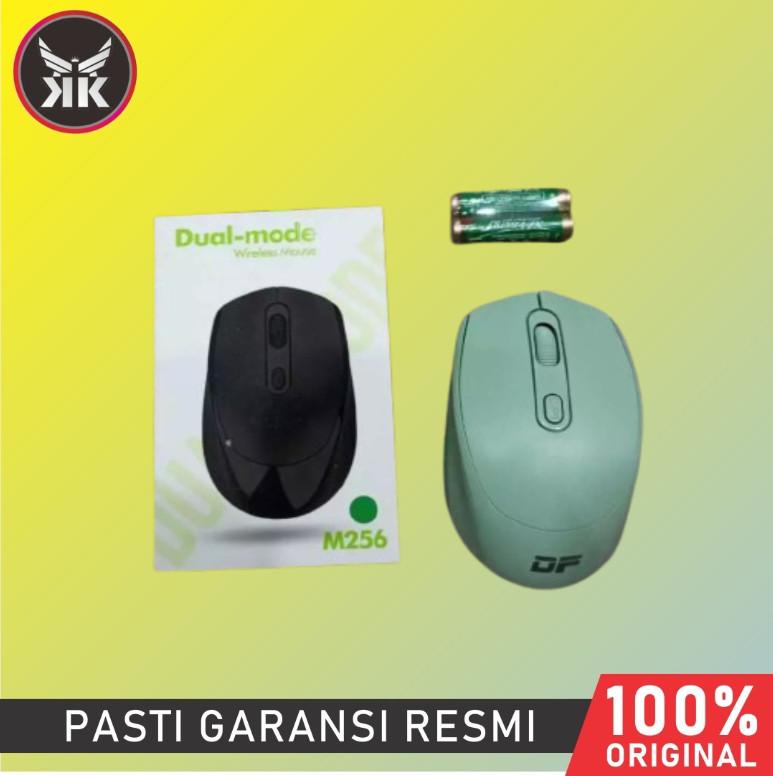 MOUSE WIRELESS + BLUETOOTH DUAL MODE DF M256 buat komputer kantor dan sekolah 7