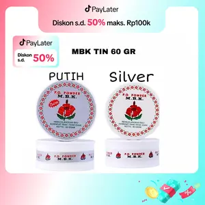 MBK TIN | MBK Powder Putih & Silver Penghilang Bau Keringat | Netto 60 gr