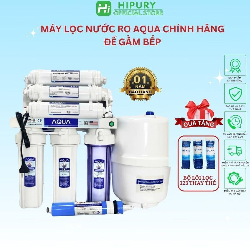 Máy lọc nước RO không vỏ tủ AQUA 8 9 10 cấp lọc máy lọc nước RO lắp gầm bếp chính hãng AQUA lọc nước uống trực tiếp loại bỏ 99% cặn bẩn