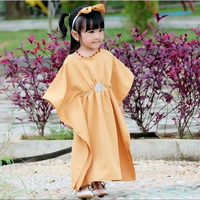 Kaftan bayi dan anak perempuan bahan balotely 0-2tahun (Set bando) 5