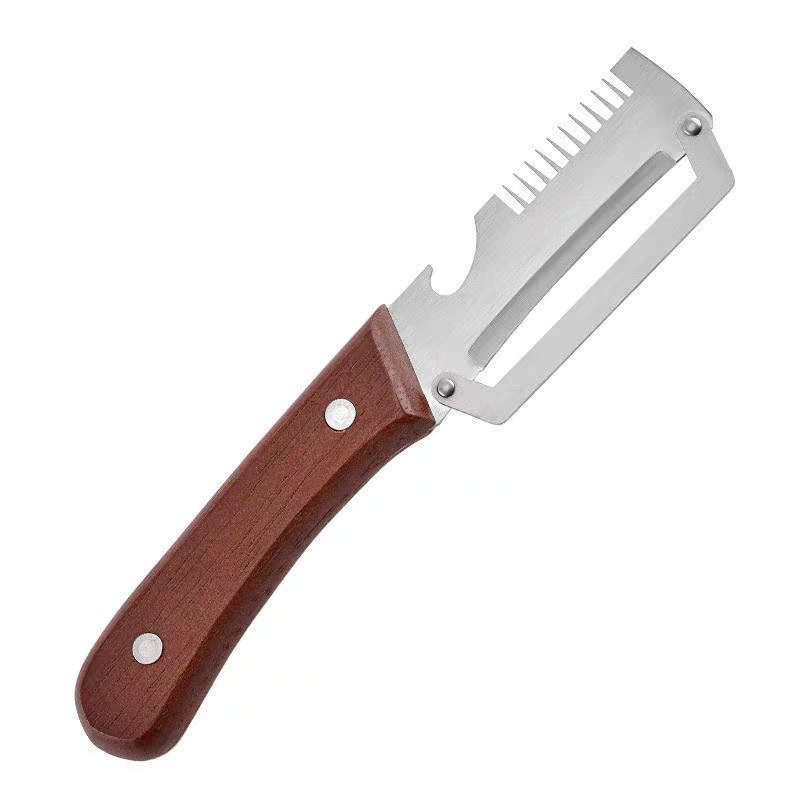 Dao Gọt Vỏ Đa Năng Nhà Bếp 3 Trong 1 Thép Không Gỉ, Dụng Cụ Mở Nắp Chai Bào Sợi…