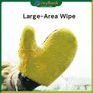 Sarung Tangan Cuci Mobil Plush Bear Paw | Kain Pembersih Mobil Warna Coral | Serat Mikro Yang Tahan Gores Pada Permukaan Cat | Detailing Mobil