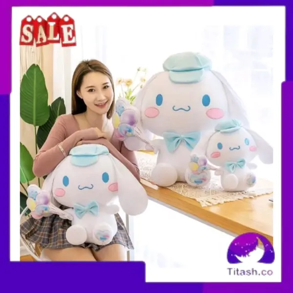•	Mainan Boneka Cinnamoroll Balloon dan Snow Lucu Ukuran -/+35cm Bahan Plush Import berlabel SNI