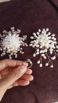 Product Review of (Bebas beli 2 dapat bonus) B35 Bross hijab mutiara snowflake mewat titanium Korea original from r**e 0