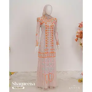 Ready - Shaqueena Dress Exclusive Hijab Friendly Motif Bordir