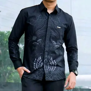 Kemeja Batik Pria Lengan Panjang Formal Casual