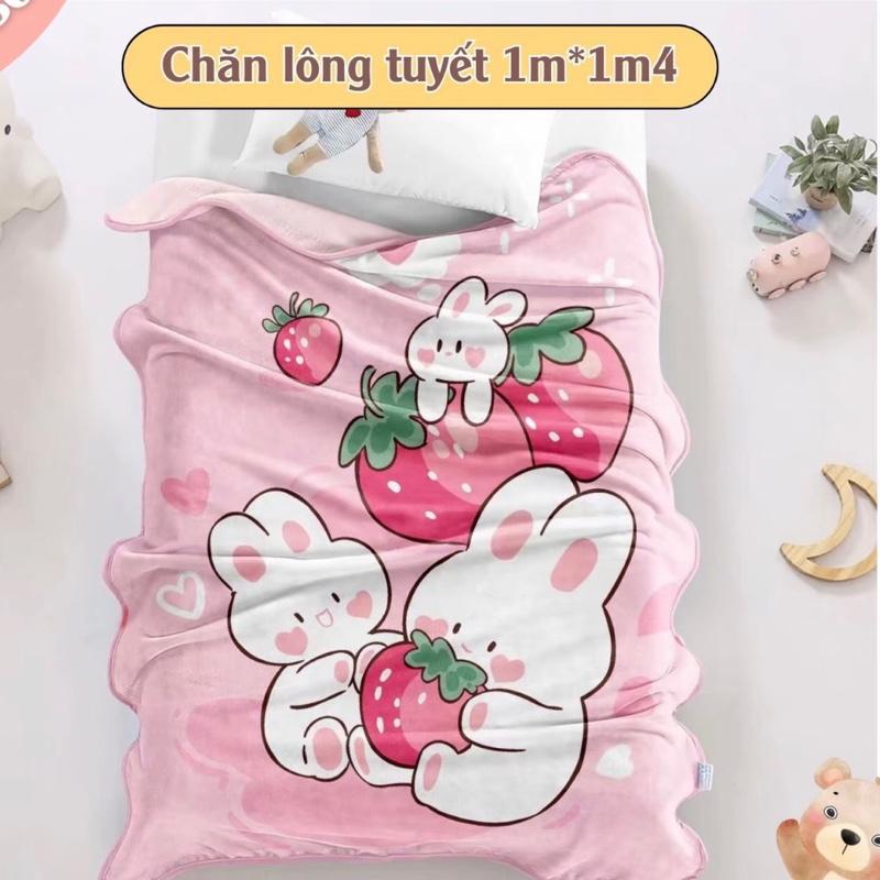 LIVE ĐỘC QUYỀN Chăn nhung tuyết cho bé mềm mịn ấm áp kích thước 1mx1m4 chăn văn phòng,chăn cho bé đi học bán trú,mền lông tuyết chăn nỉ nhung