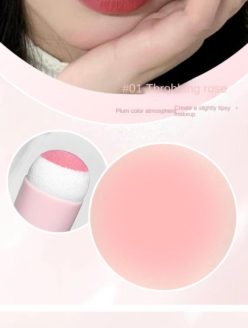 Product Introduction of Phấn má hồng dạng bột Vigor Bangbang, que làm nổi bật màu sắc tự nhiên và bền bỉ, dễ thương và gợi cảm, khuôn mặt cô gái mờ 10